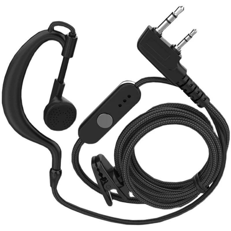 

Walkie Talkie Headset Earphone K-Plug Wired Two Way Ham Radio Earpiece For General Type BaoFeng UV9R BF-888S UV-5R UV-S9