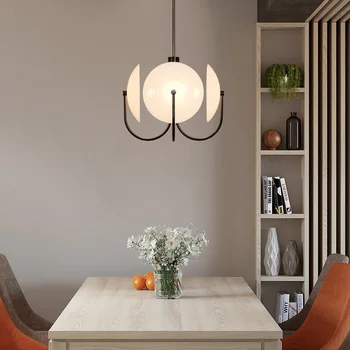 Nordic Designer LED Ceiling Chandelier Glass Dining Living Room Center Table Kitchen Pendant Lamp Home Decor Lighting Fixture 2