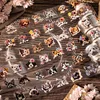 Mr. Paper, 6 Styles, PET Sticker Tape, Cute Cat and Dog Stickers DIY Handmade Collage Mobile Phone Case Decoration Material 1