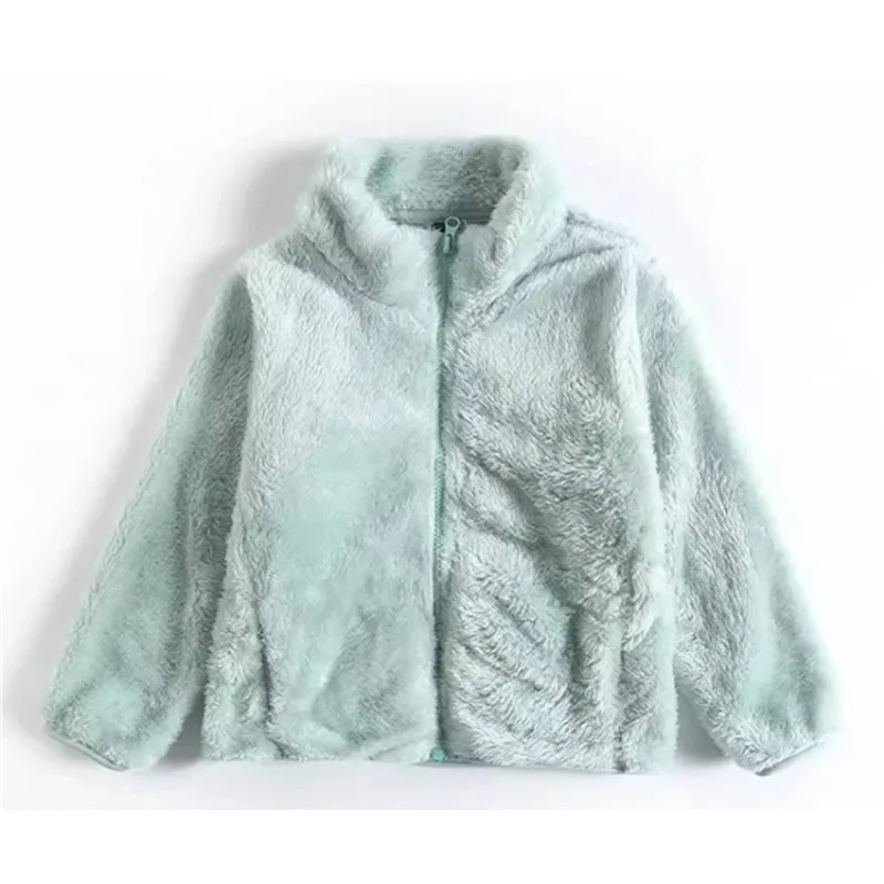 Winter Polar Fleece Zipper Jacket for Boys and Girls