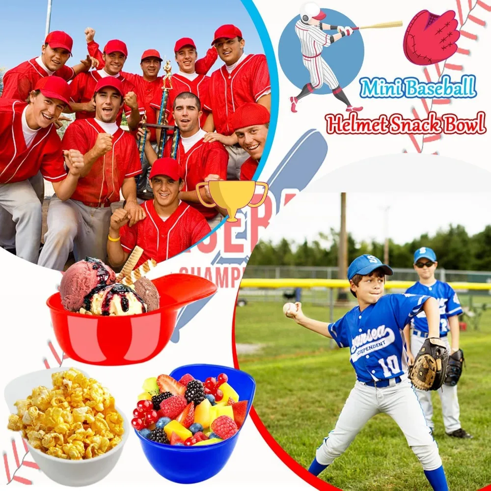 1 세트 야구 모자 아이스크림 그릇 크리 에이 티브 어린이 식기 캔디 그릇 아이스크림 그릇 MLB 리그 모델 샐러드
