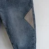 Loose Elastic Waist Denim Jeans Spring Autumn Spliced Harem Pants Men's Casual Pants 2024 Korean New Stretch Baggy Cargo Jeans 4
