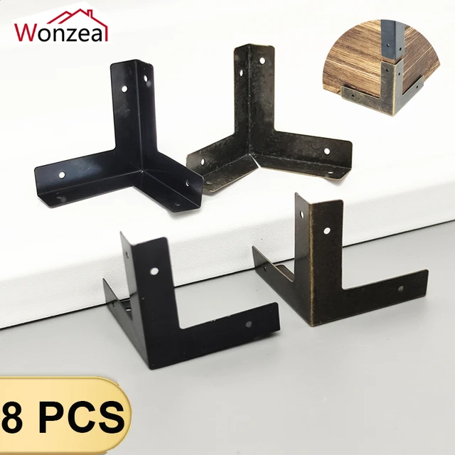 8Pcs Furniture Corner Bracket Antique Bronze Corner Protectors Wooden Wine  Box Edge Protector Decor Furniture Hardware Cover - AliExpress