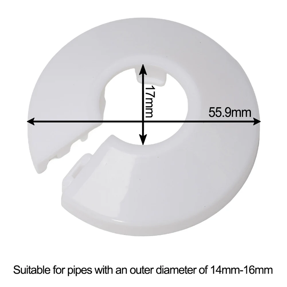 4 stücke 15mm Chrom Farbe Silber Galvanisieren Kühler Rohr Kragen Abdeckung Kunststoff Boden Dekoration Wasserhahn Zubehör – Detail 22