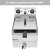 EH101V 8.5QT/8L Total Capacity 12.5qt/11.8l Stainless Steel Faucet Single Tank Deep Fryer 1700W Max 4