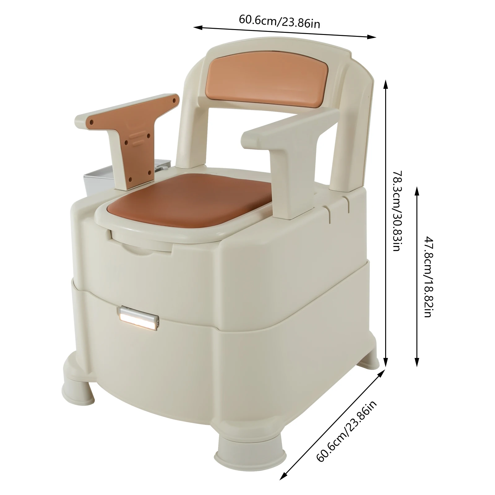 Toilet With Sensor Night Light,bedside Toilet With Maximum Load 200kg, Portable Toilet 6
