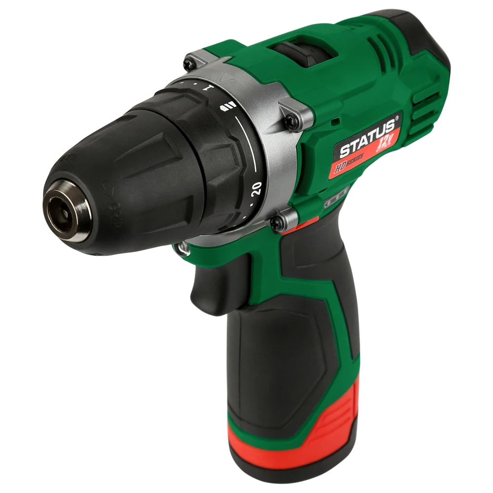 Дрель-шуруповерт аккумуляторная STATUS CSL12-2 Li (2 Li-ion батареи 10 8 В емкость 1 3 Ач