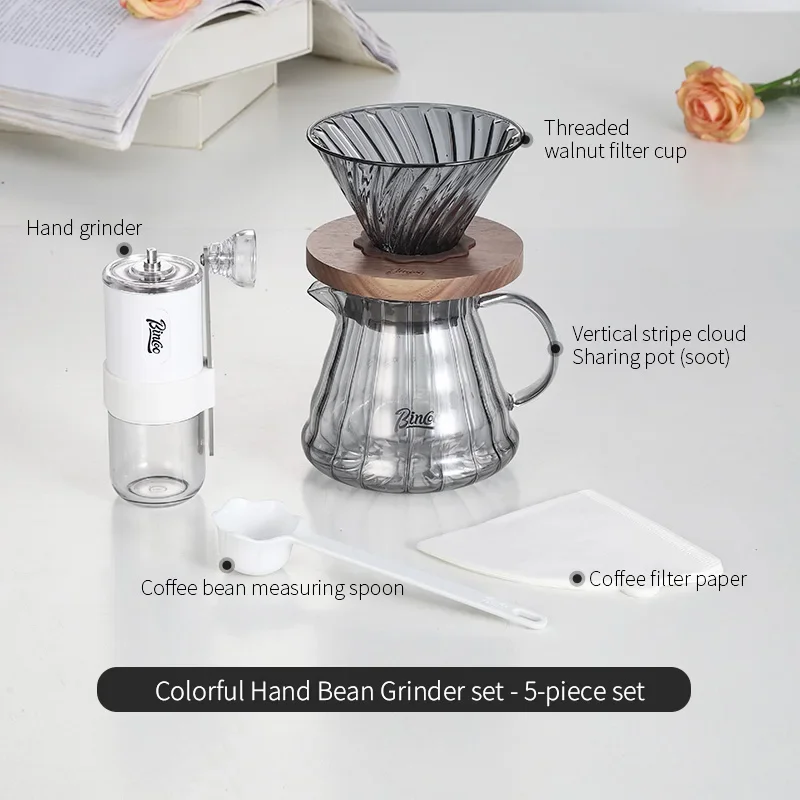 مطحنة قهوة يدوية قابلة للطي من BINCOO، مطحنة محمول...