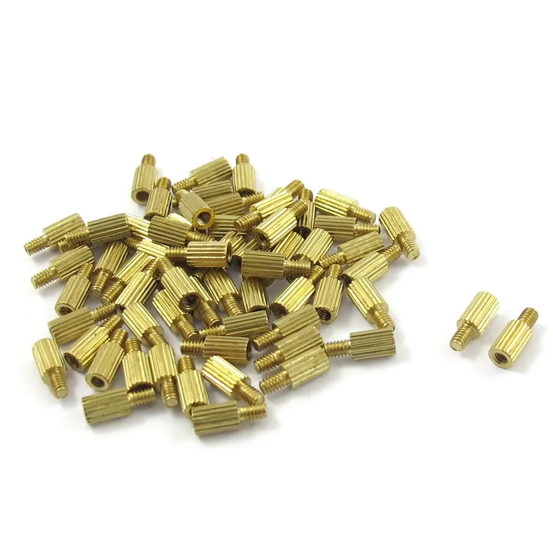 

NFLC 50 шт., латунные стойки с резьбой между мужчинами и женщинами, прокладка M2x5 мм x 8 мм