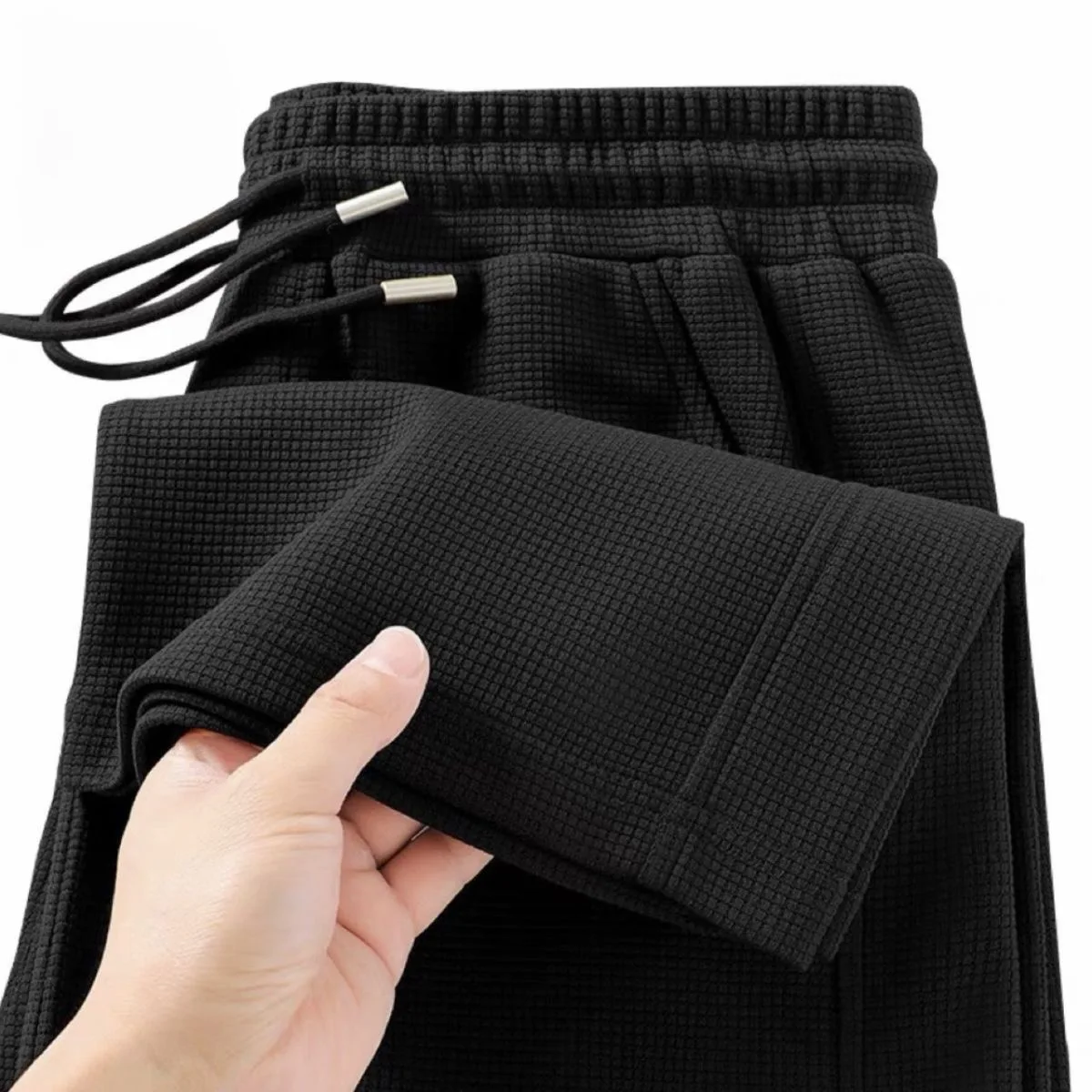 Men's Casual Sports Pants Large Size Outdoor Workwear Loose Fit Long Trousers Comfortable Elastic Waist Youthful Sle