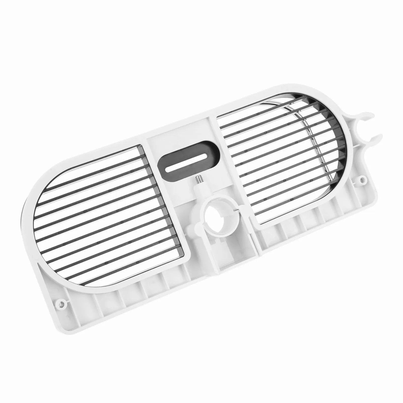 Description Picture 6 of item1set Bathroom Shower Rod Tray Adjustable Rack Shelf Soap Net Dish Space Organizer Stainless Steel Punch-Free Hold Shampoo Comb