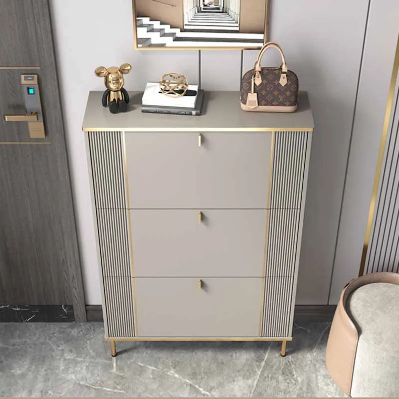 

Multifunctional Storage Shoe Cabinets Folding Narrow Entrance Space Shoe Rack Organizer Zapateros Space Saving Furniture T50XG