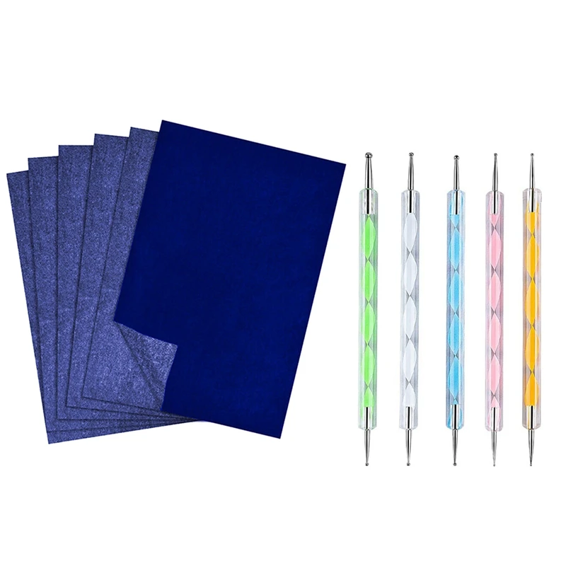 

200 Sheets Graphite Tracing Paper Carbon Transfer Paper With Embossing Stylus Tool 8.3X11.5 Inch Blue For Tracing