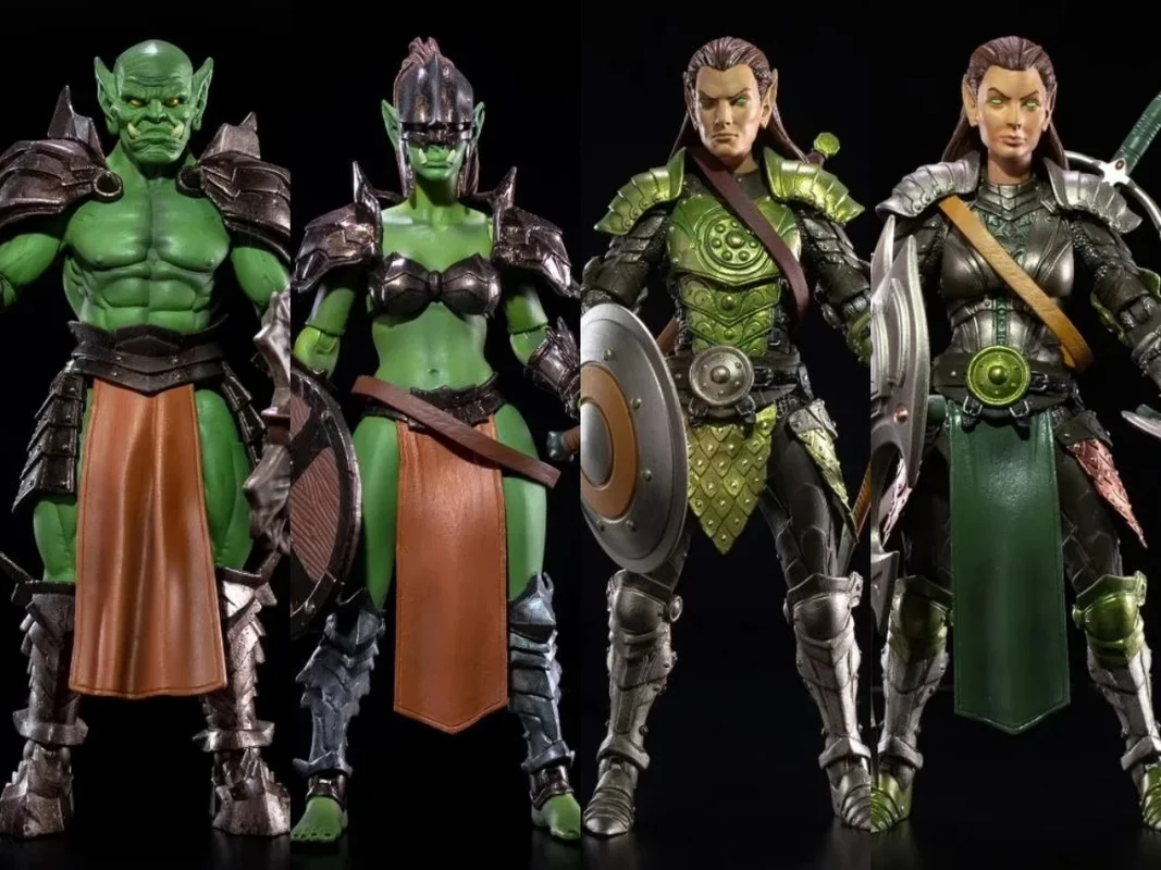 

[Spot] Four Knights Mythical Legion Game: Blade of the Void Series: Orcs Men and Elves Action Figure Model Toys