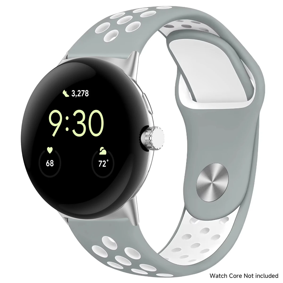 Breathable Silicone Sports Band for Google Pixel Watch - 41mm & 45mm Accessory Bracelet