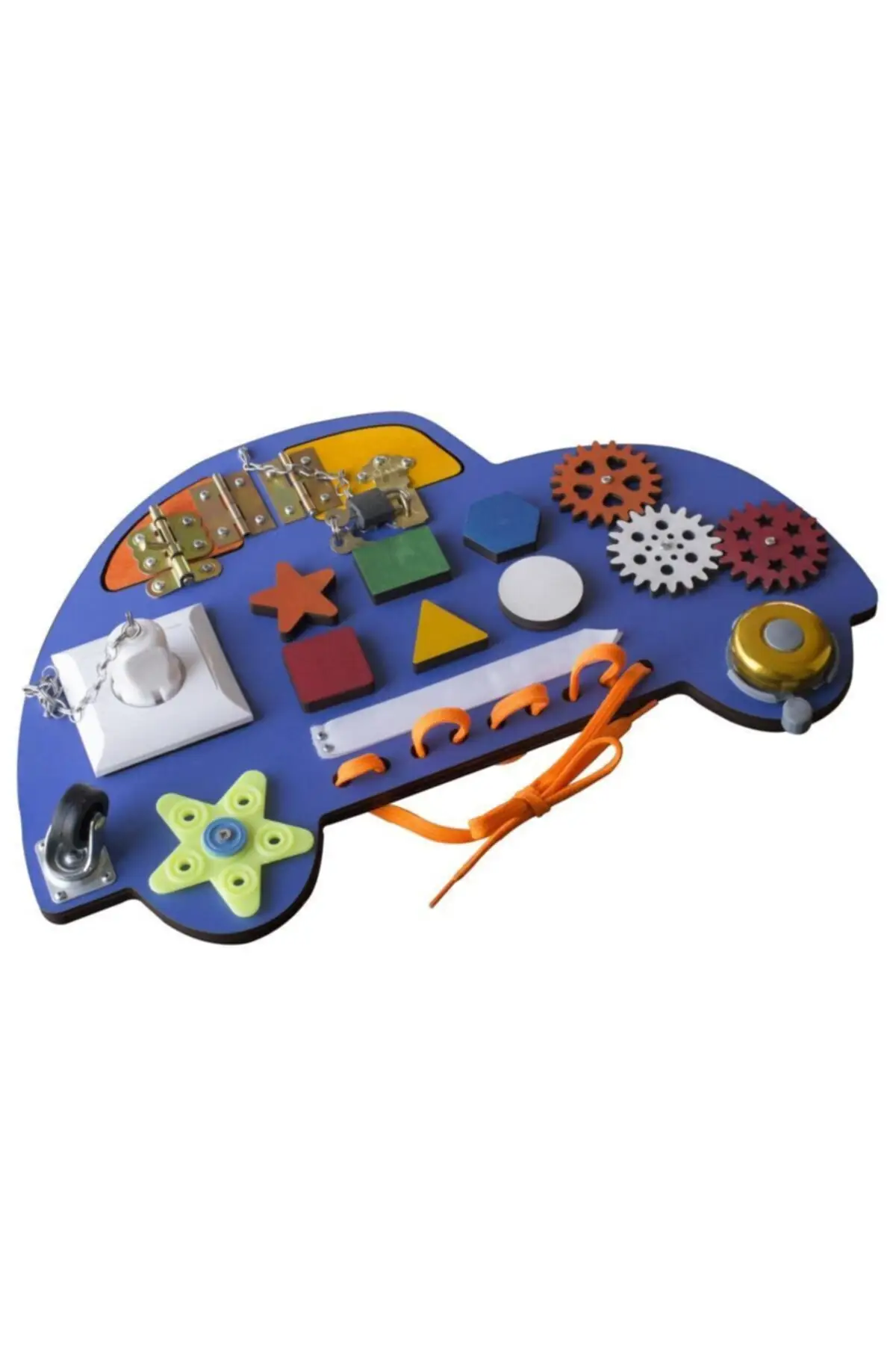 (1 pcs Blue) Car Modeled Activity And Training Board Busy Board