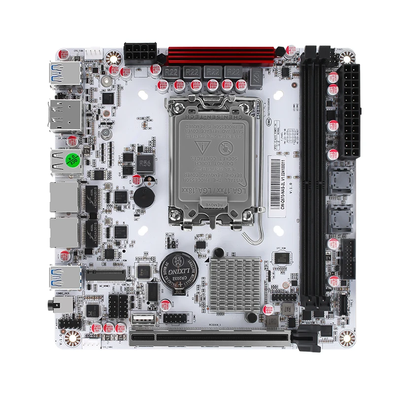 Q670 Plus Intel vPro 8-Bay NAS Motherboard 12/13/14th Gen LGA1700 3xNVMe 2xSFF-8643 1xPCIE5.0x16 2xDDR5 2x2.5G LAN ITX Mainboard 4
