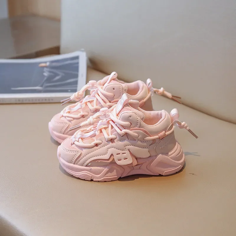 Size 23-36 Baby Toddler Shoes for Boys Girls Breathable Mesh Little Kids Casual Sneakers Non-slip Children Sport Shoes Tenis