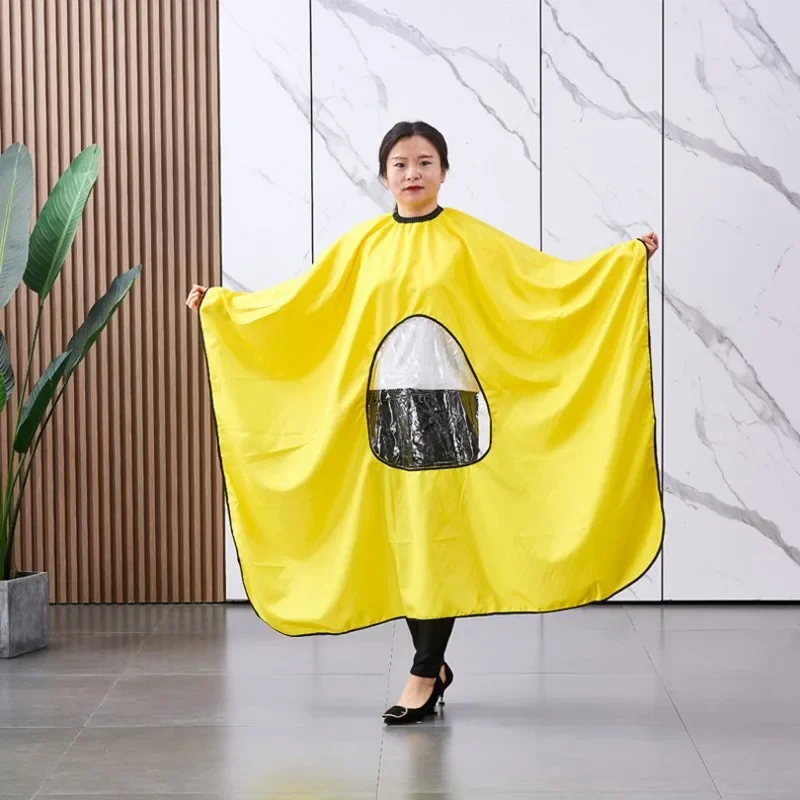 Hairdressing Cape Barber Cape Transparent Viewing Window Waterproof Haircut Cloak Apron Barber Shop Tool haircut cape hairdressing cape