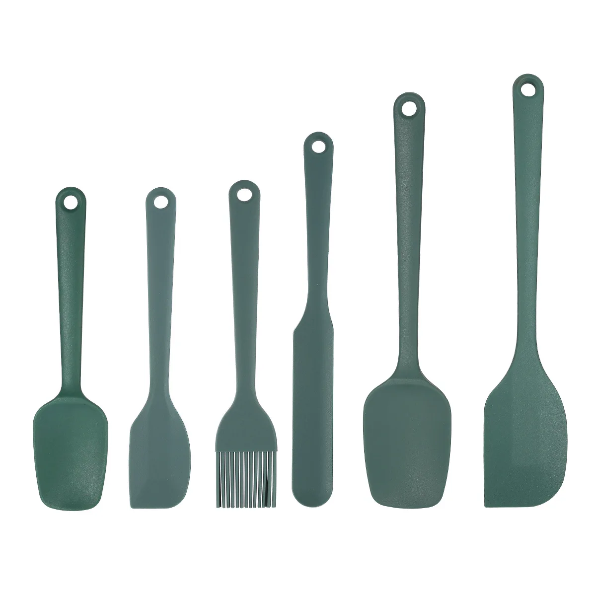 Silicone Spatula Cream Spatula Silicone Scraper Cake Scraper Cake Spatula Kitchen Spatula Silicone Cookware Basting Pastry Brush 6-piece 9-piece Silicone Baking Set