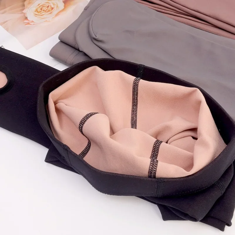 Winter Elastic Warm Leggings Thick Nylon Pantyhose Women Antifreeze Polyester Fiber Tights Girls Outdoor Autumn Spandex Stocking