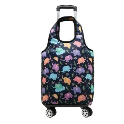 Equipaje de mano con ruedas para mujer, carrito para la compra_voghion.com
