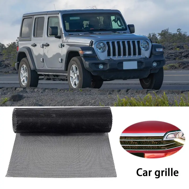 Car Tuning Grill Car Racing Grille Mesh Vent Universal Aluminum Automotive Grille Insert Bumper Vehicle Body Protective Tool