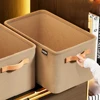 Cabinet Drawer Organizer Versatile Closets Clothes Container with Handle&Steel Frame Thickened Foldable Fabric for Home Wardrobe 2
