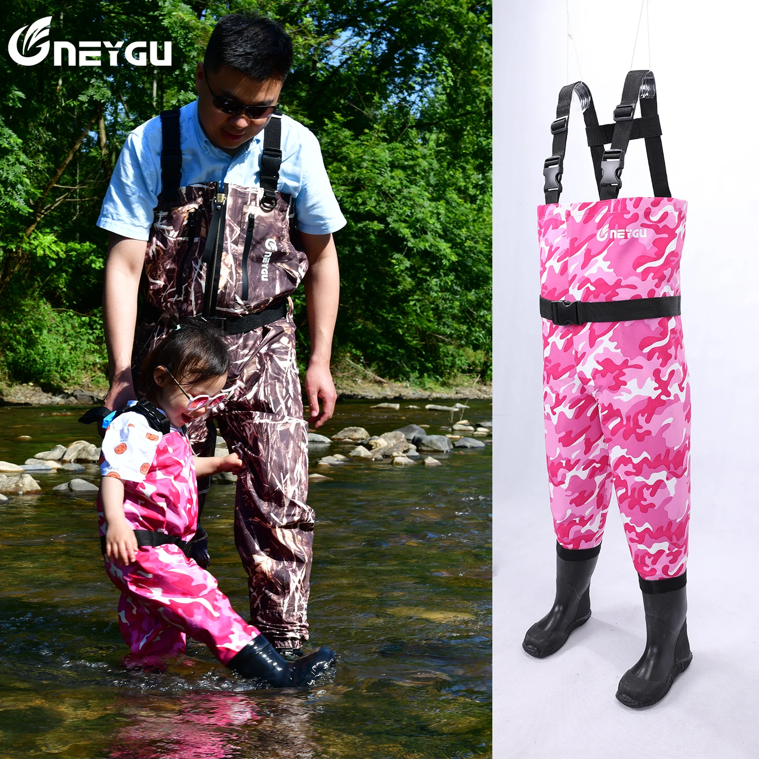 Wear-Resistant Pink Rubber Fishing Chest Waders - China Fishing Chest  Waders and Rubber Waders price
