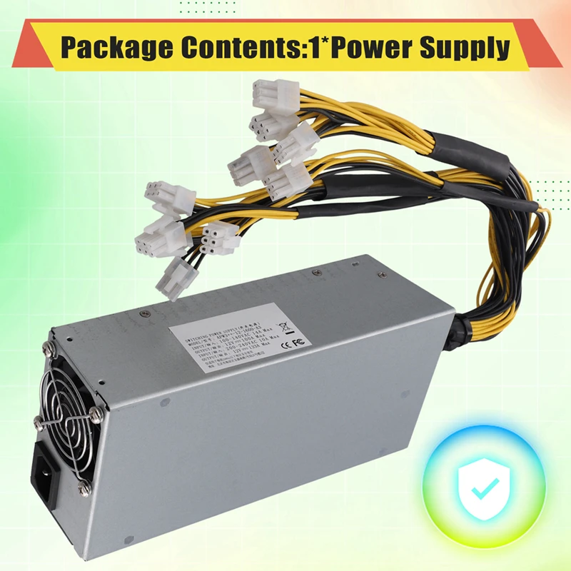 APW3+-12-1600W PSU 전원 공급 장치 Goldshell Ant AC-DC PSU-ABFB용 Bitmain용 마이닝 PSU