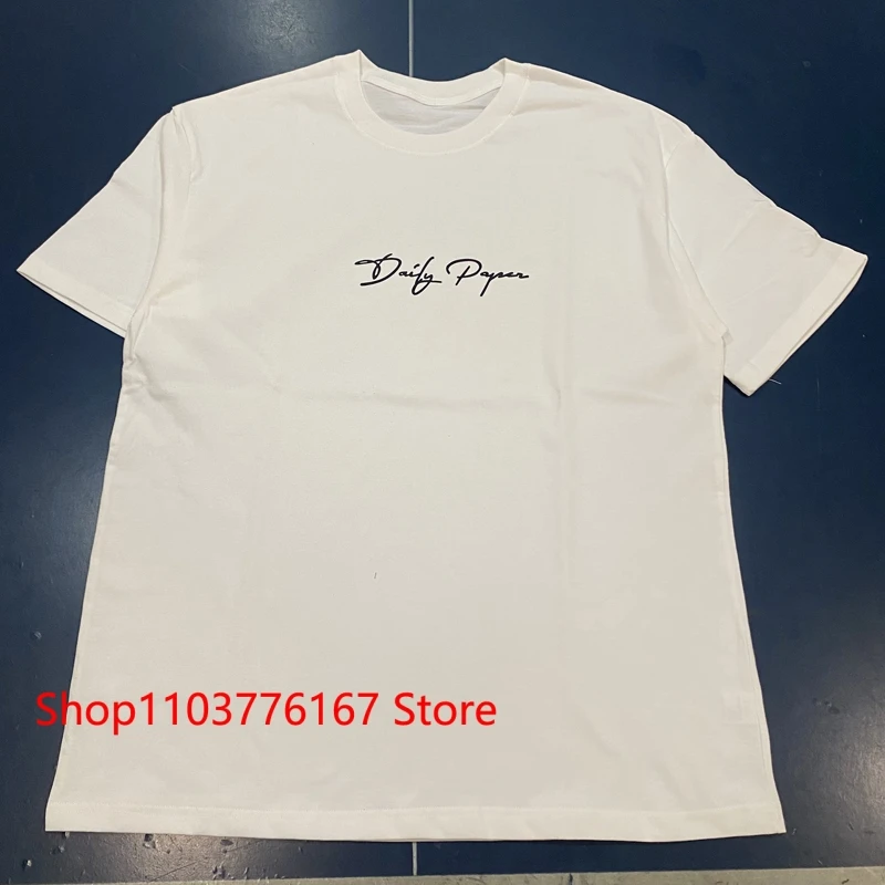 

Футболка 24ss повседневная с надписью для мужчин и женщин, простая хлопковая модная тенниска с короткими рукавами, универсальная майка в уличном стиле, на лето