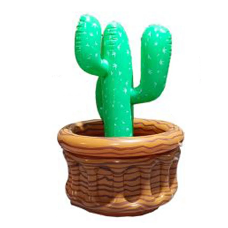Summer Swimming Party Inflatable Cactus Beer Cooler Novelty Mexican Cinco De Mayo Cactus Party Decoration Outdoor Pool