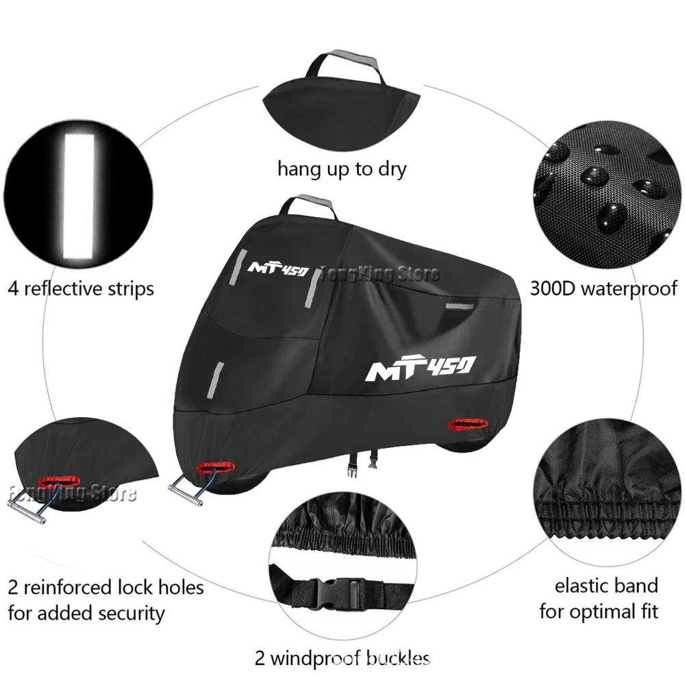 Motorcycle & Scooter Waterproof Outdoor UV and Dust Protector Cover