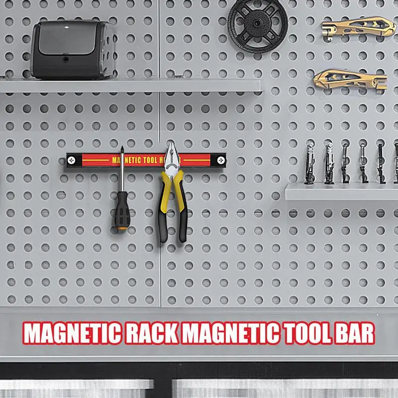 Tool organizer wrench holder Strong Magnetic Tool Holder Heavy-duty Magnet Tool Bar Wall Mount Storage Bar Strip Rack Garage Organizer for Metal Wrench