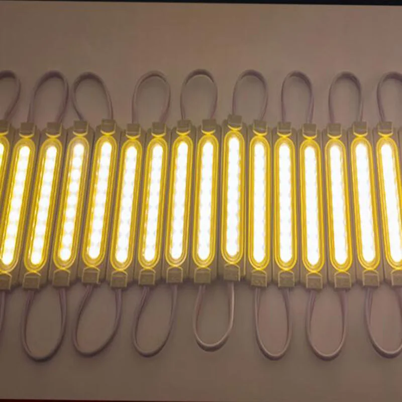 20pcs IP67 Waterproof 3w COB LED Module 9 chip Bright 86x19mm 12v 24v for Sign Letter Word Shop Window Showcase AD Backight