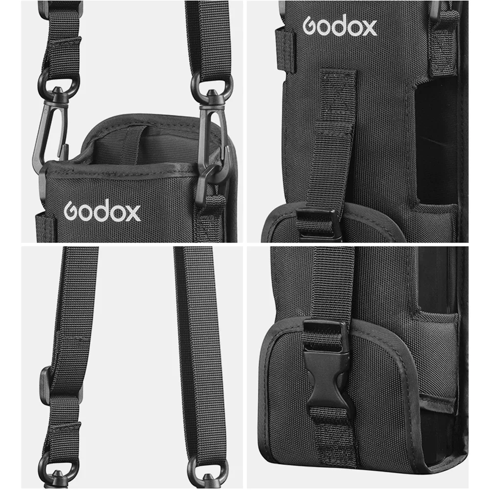 Flash Protective Case 1/2PCS Godox CB-57 Portable Carry Bag with Adjustable Shoulder Strap for Godox AD200/ AD200Pro Flash