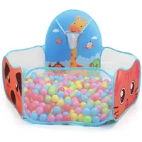 Children Ball Pool Tent Portable Foldable Ball Pit Play Tent with Basket  Outdoor Indoor Sports Educational Toy Holiday Gifts 2