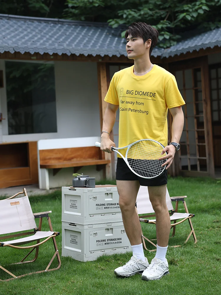 Men's Short Sleeve Pure Cotton T Shirt Breathable for Summer Leisure Sports Outdoor short sleeved t shirt short sleeve t shirt cotton t shirt