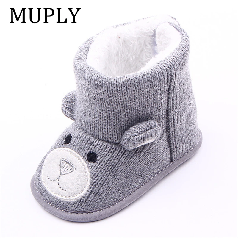 Baby Winter Boots Infant Toddler Newborn Cute Cartoon Bear Shoes Girls Boys First Walkers Super Keep Warm Snowfield Booties Boot baby shoes