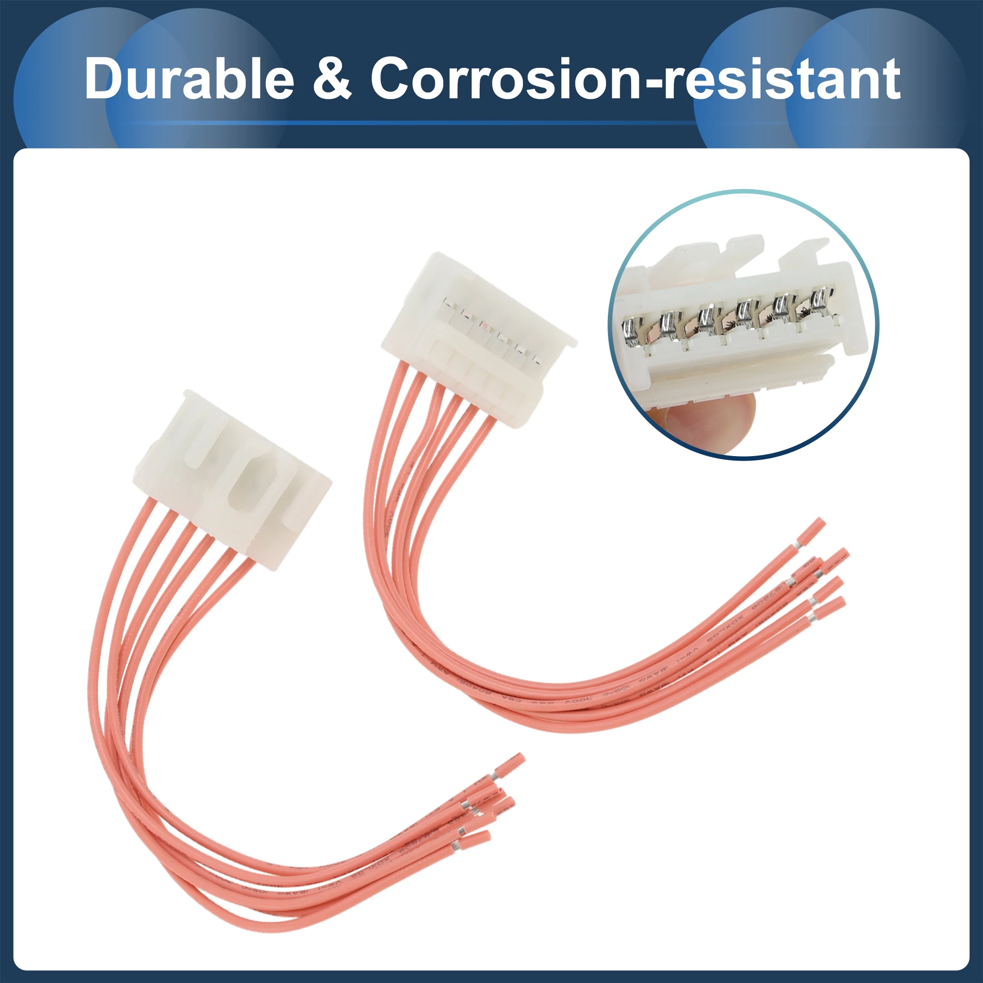 UXCELL No.51277255 Fiat BRAVA(182) 95-02용 헤드라이트 배선 하네스 어셈블리 미등 램프 와이어 하네스 15cm 2개