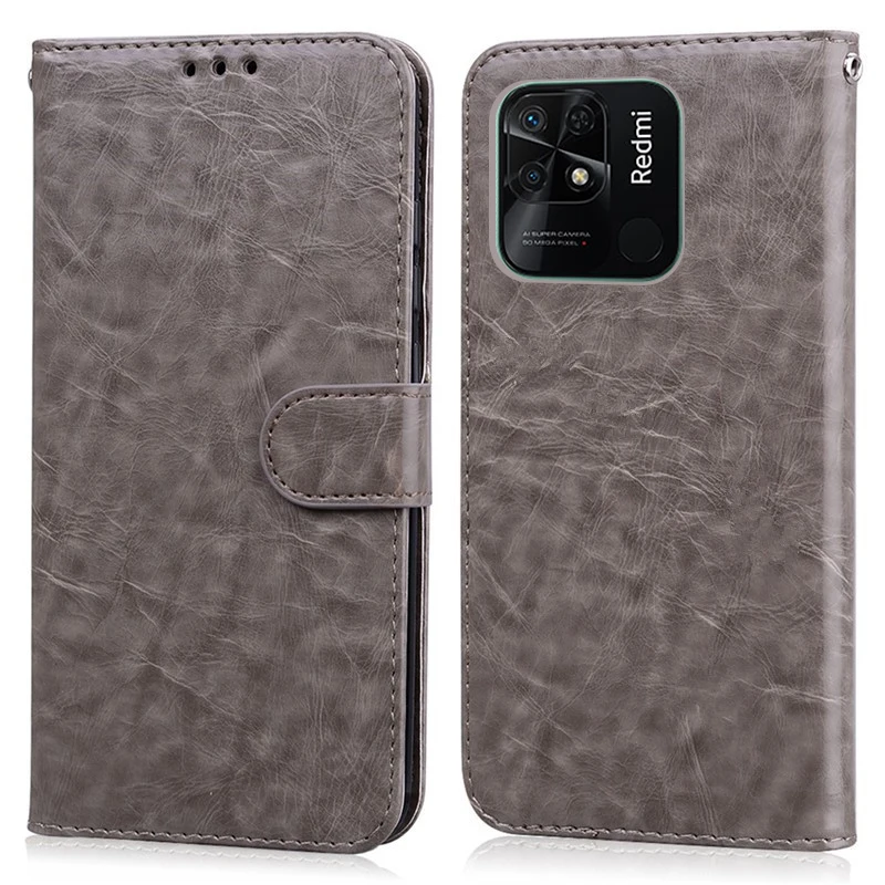 Redmi 10C Case Flip Leather Wallet Cover Silicone Soft TPU Funda leather wallet case leather case phone case leather phone case silicone phone case