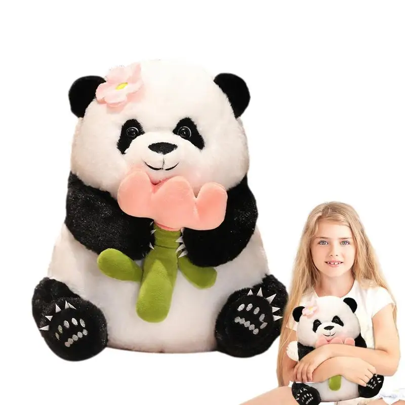 

Мягкая панда, медведь, панда, медведь, плюшевый реалистичный 22 см/32 см, панда, медведь, плюшевый кавайный гигантский плюшевый медведь панда с улыбающимся лицом, подарки