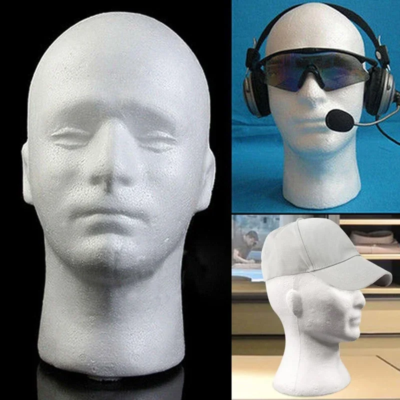 Female White Foam Mannequin Head Light Weight Manikin Head Suit For Display Wig Hat Scarves Perfect DIY Makeup Doll Head