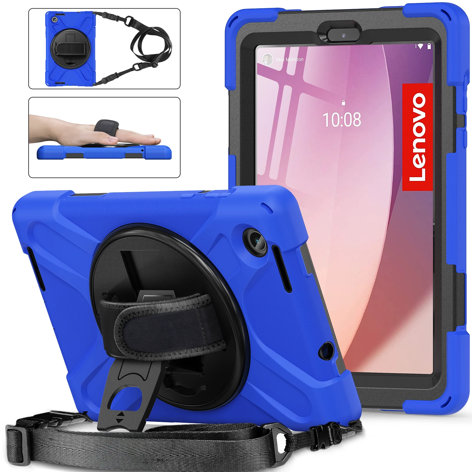 Heavy Duty Shockproof Rugged Tablet Case with Hand/Shoulder Strap