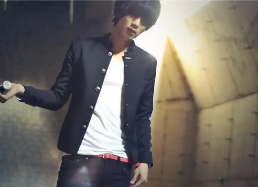 

Мужской черный блейзер, новинка весны, корейский тонкий мужской костюм, куртка, пальто, мужской костюм, облегающее Мужское пальто