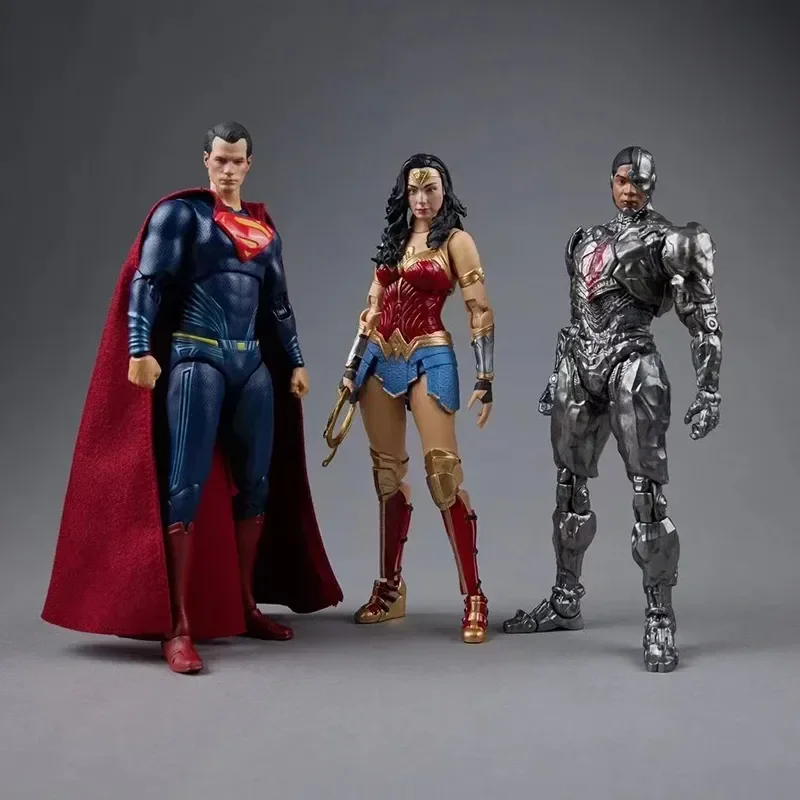 

Dc куклы-герои Batman Superman Wonder Woman The Joker Виктор Стоун Аниме Фигурка Hot игрушечные модели, подарки собирать украшения Декор