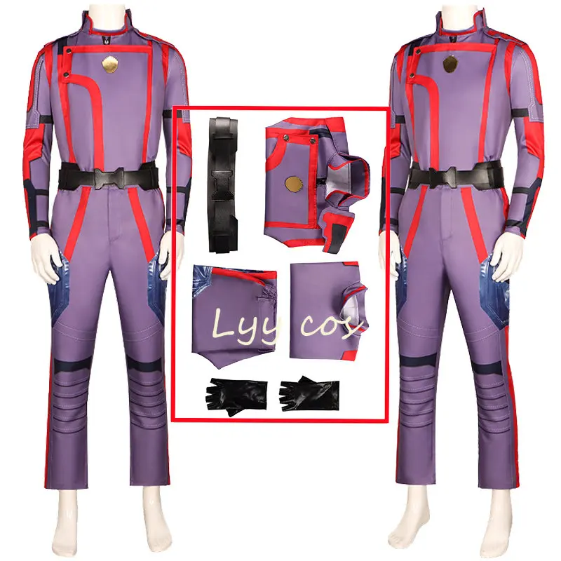 Anime Star Lord Cosplay Film Galaxy Costume Uomo Uniforme Vestito Adulto Super Eroe Costumi
