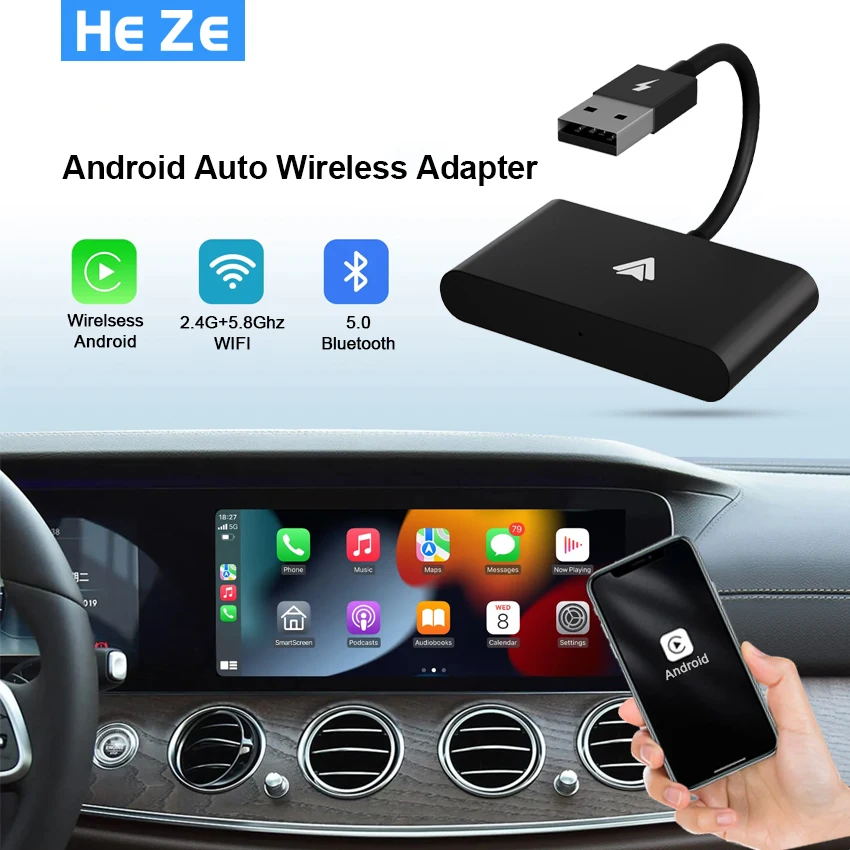 Adattatore Wireless Per Auto Android/Dongle Convertitore Adattatore Da Cablato A Wireless Android Per Adattatore Per Auto Wireless Di Fabbrica Oem