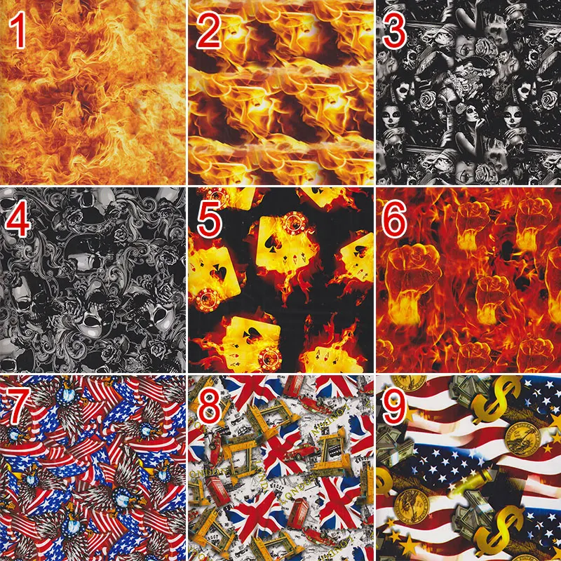 Description Picture 3 of item50x100cm PVA Water Transfer Printing Film Imitation Animal DIY Pattern Hydrographic Film Wheel Helmet Decor Printing Films