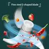 Electric Mini Food Chopper Grinder for Garlic Vegetable Meat Fruit Onion - Nut Crusher Press Processor Mixer 4